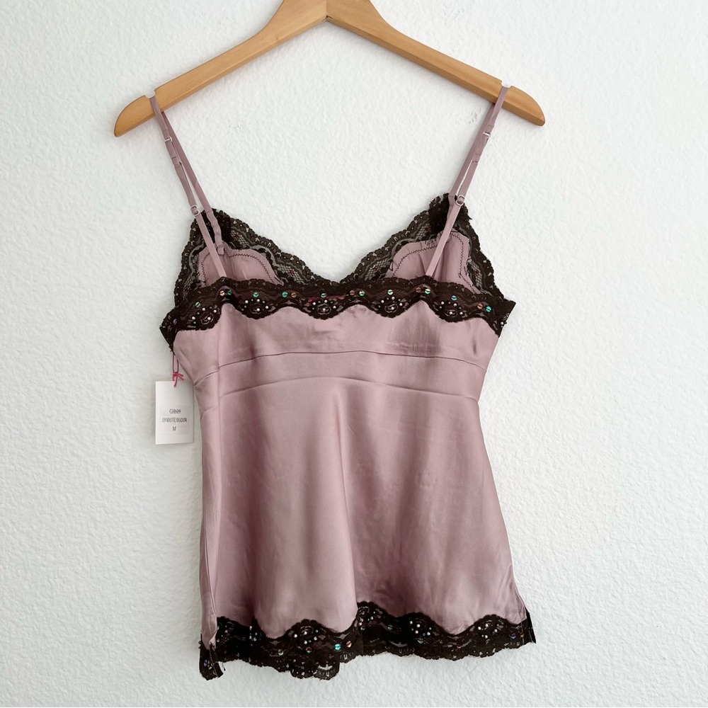 Gold Hawk Mauve Silk Camisole - Picture 3 of 4